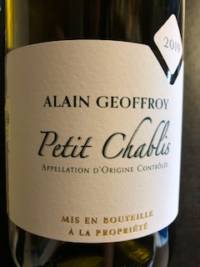 Alain Geoffroy Petit Chablis
